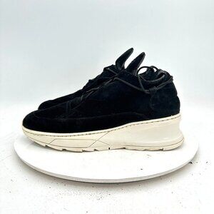 Filling Pieces Women Size EU 38 US 8 Black Suede White Sole Low Top Shoes